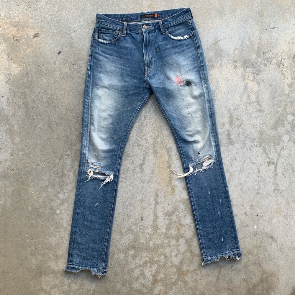 undercover “but beautiful II” denim